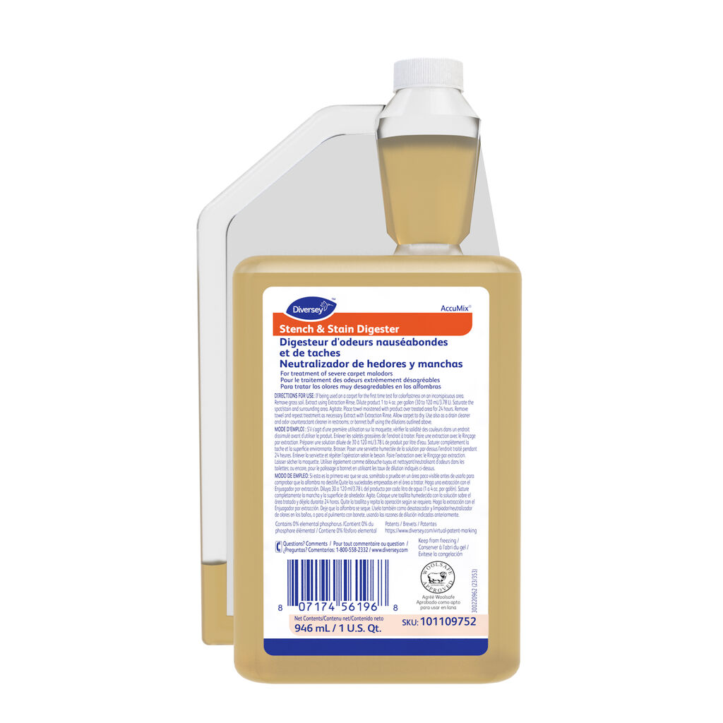 Stench & Stain Digester, 32foz, 6/CT - For treatment of severe carpet malodors